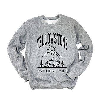 Simply Sage Market Yellowstone National Park Mountain Sweatshirt