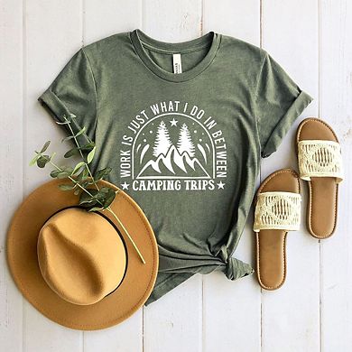 Simply Sage Market Work Between Camping Trips Short Sleeve Tee
