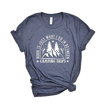 Simply Sage Market Work Between Camping Trips Short Sleeve Tee