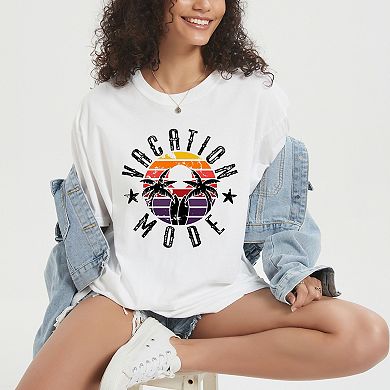 Simply Sage Market Vacation Mode Circle Garment Dyed Tee