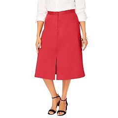 Plus size red skirt kohls best sale