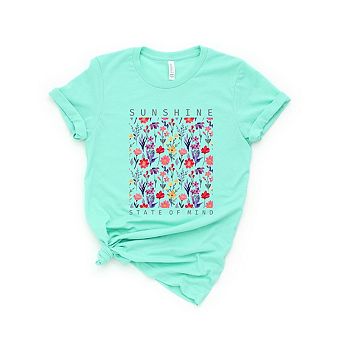 Sunshine State Of Mind Flowers Short Sleeve Graphic Tee