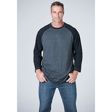 Liberty Blues By Kingsize Men's Big & Tall Crewneck Raglan Tee
