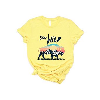 Stay Wild Buffalo Short Sleeve Graphic Tee