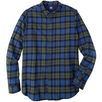 KingSize Men's Big & Tall Liberty Blues by KingSize Flannel Shirt