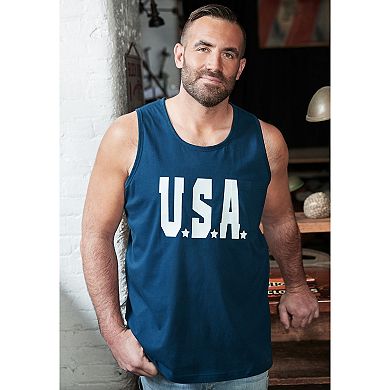 Liberty Blues by KingSize Men's Big & Tall Americana Tank