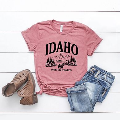 Idaho Forest Scene Short Sleeve Graphic Tee