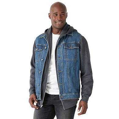 Liberty Blues By Kingsize Men's Big & Tall Denim Vest