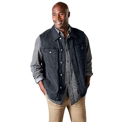 Liberty Blues By Kingsize Men's Big & Tall Denim Vest