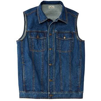 Liberty Blues By Kingsize Men's Big & Tall Denim Vest