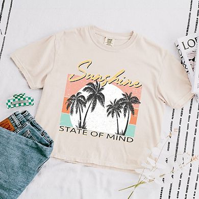 Sunshine State Of Mind Relaxed Fit Cropped Tee