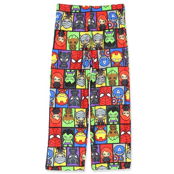 Babyhug Marvel Cotton Looper Full Length Lounge Pants with Spiderman Graphics - Blue