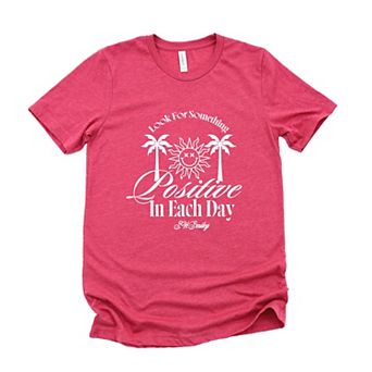 S.W.Smiley Look For Something Positive - Women's Short Sleeve Graphic T-Shirt