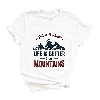 Simply Sage Market Life Is Better In The Mountains Colorful Short Sleeve Tee