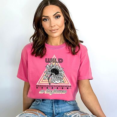 Simply Sage Market Wild As The Flowers Garment Dyed Tee