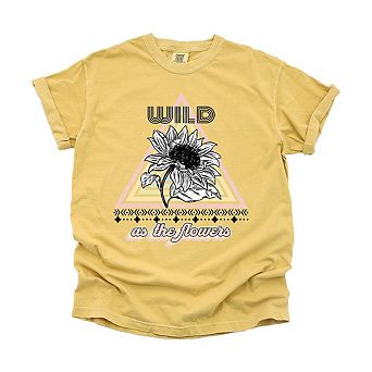 Simply Sage Market Wild As The Flowers Garment Dyed Tee