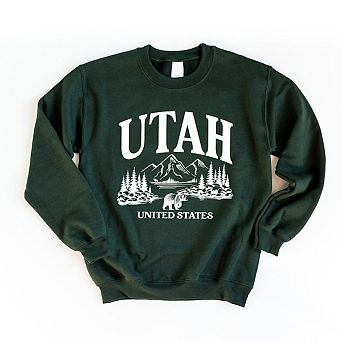Simply Sage Market Utah Forest Scene Sweatshirt