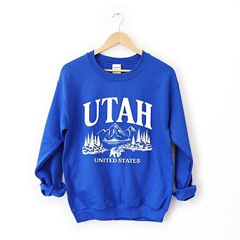 Simply Sage Market Utah Forest Scene Sweatshirt