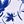 White Blue Floral