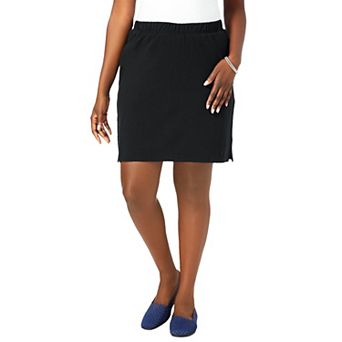 Jessica London Women's Plus Size Everyday Stretch Cotton Skort