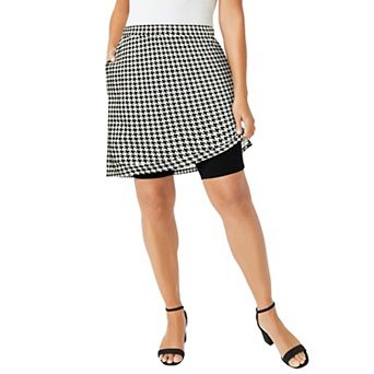 Jessica London Women's Plus Size Everyday Stretch Cotton Skort