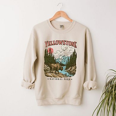 Simply Sage Market Yellowstone National Park Buffalo Sweatshirt