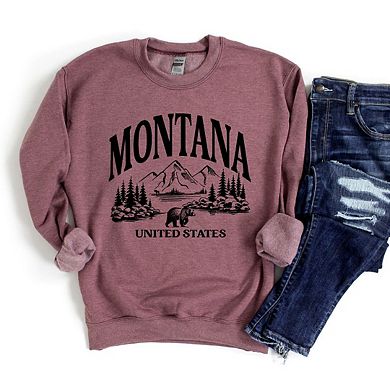 Montana Forest Scene Sweatshirt