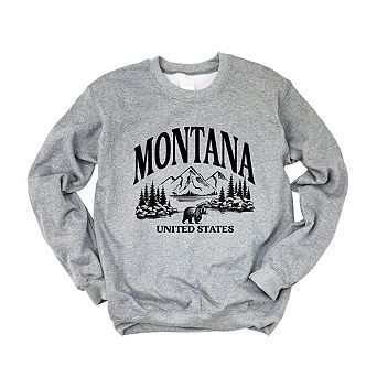 Montana Forest Scene Sweatshirt
