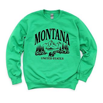 Montana Forest Scene Sweatshirt