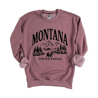 Montana Forest Scene Sweatshirt