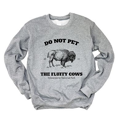 Simply Sage Market Yellowstone Fluffy Cows Sweatshirt