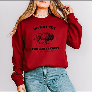 Simply Sage Market Yellowstone Fluffy Cows Sweatshirt