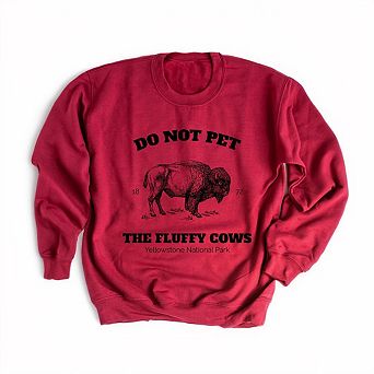 Simply Sage Market Yellowstone Fluffy Cows Sweatshirt