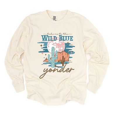 Simply Sage Market Wild Blue Yonder Garment Dyed Long Sleeve