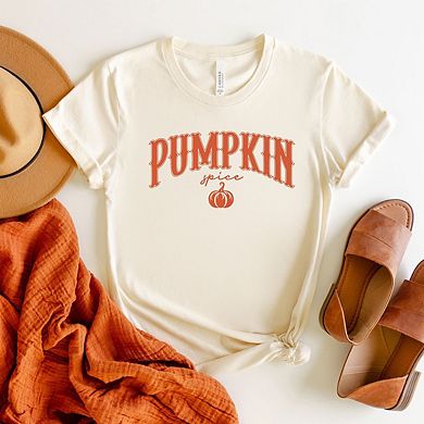 Pumpkin Spice Bold Short Sleeve Graphic Tee