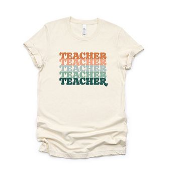 Stacked Teacher Short Sleeve Graphic Tee