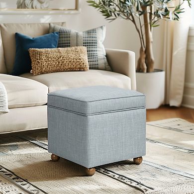 Madison Park Jenna Storage Ottoman With Tray