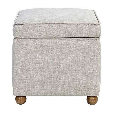 Madison Park Jenna Storage Ottoman With Tray