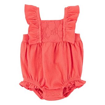 Baby Girl Carter's Lace Crinkle Jersey Bubble Romper