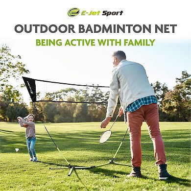 E-Jet Badminton Net Outdoor Portable Game Set