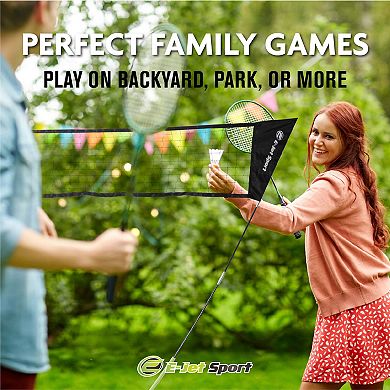 E-Jet Badminton Net Outdoor Portable Game Set