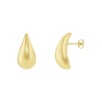 PRIMROSE Polished Teardrop Chunky Stud Earrings