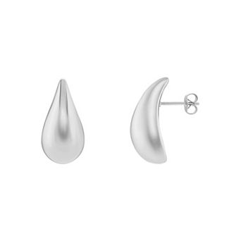 PRIMROSE Polished Teardrop Chunky Stud Earrings