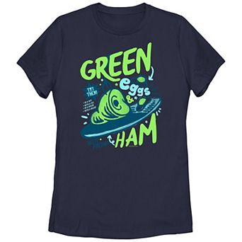 Juniors' Dr. Seuss Green Eggs And Ham Poster Graphic Tee
