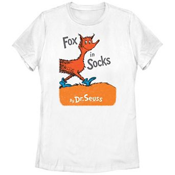 Juniors' Dr. Seuss Fox In Socks Graphic Tee