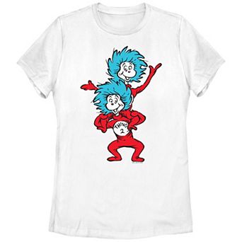 Juniors' Dr. Seuss Thing 1 And Thing 2 Graphic Tee