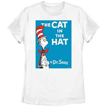 Juniors' Dr. Seuss The Cat In The Hat Book Cover Graphic Tee