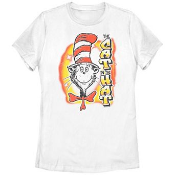 Juniors' Dr. Seuss The Cat In The Hat Airbrush Graphic Tee