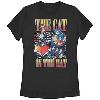 Juniors' Dr. Seuss The Cat In The Hat It Is Fun To Have Fun But You Have To Know How Graphic Tee
