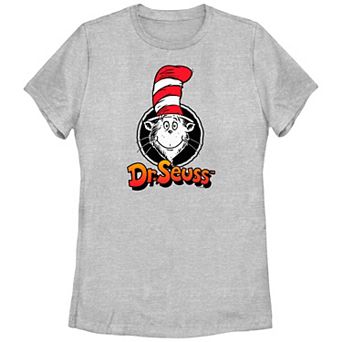 Juniors' Dr. Seuss The Cat In The Hat Stamp Graphic Tee